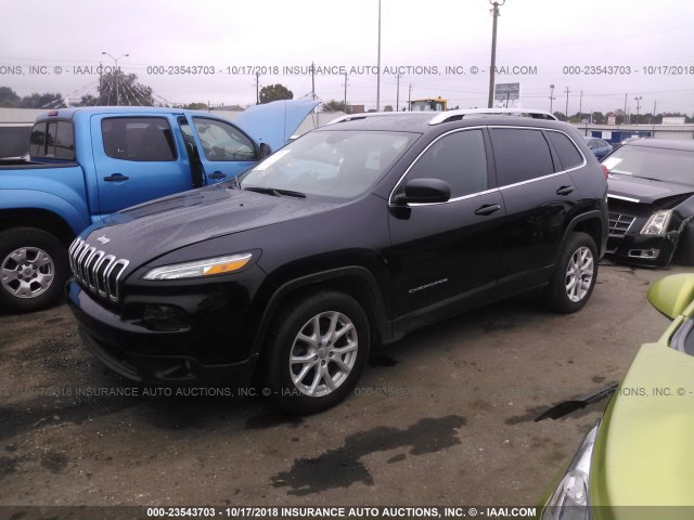 1C4PJLCB9JD566260 - 2018 JEEP CHEROKEE LATITUDE BLACK photo 2