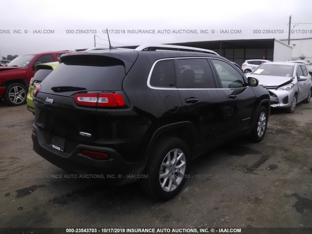 1C4PJLCB9JD566260 - 2018 JEEP CHEROKEE LATITUDE BLACK photo 4