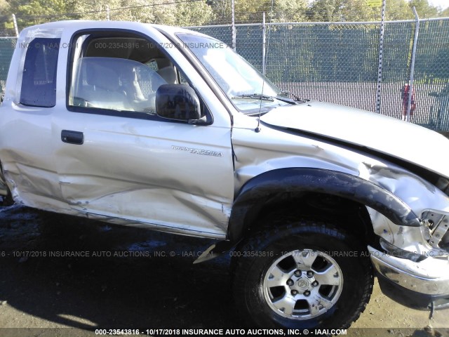 5TEWN72N13Z158719 - 2003 TOYOTA TACOMA XTRACAB SILVER photo 6