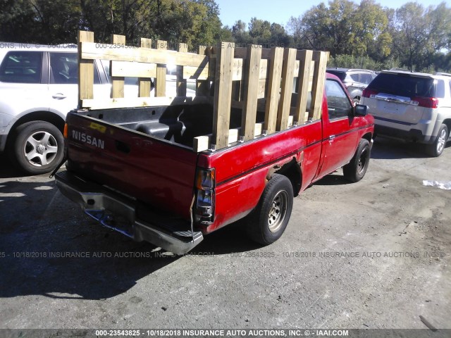 1N6SD11SXSC414145 - 1995 NISSAN TRUCK E/XE RED photo 4