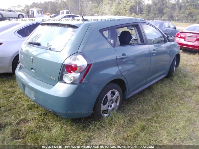 5Y2SP67829Z452317 - 2009 PONTIAC VIBE BLUE photo 4