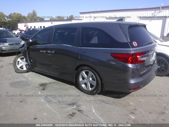 5FNRL6H71KB018613 - 2019 HONDA ODYSSEY EXL GRAY photo 3