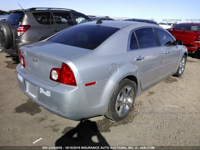 1G1ZD5E05CF290697 - 2012 CHEVROLET MALIBU 2LT SILVER photo 4