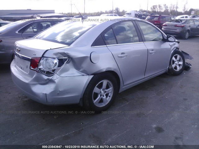 1G1PC5SB8D7193974 - 2013 CHEVROLET CRUZE LT SILVER photo 4