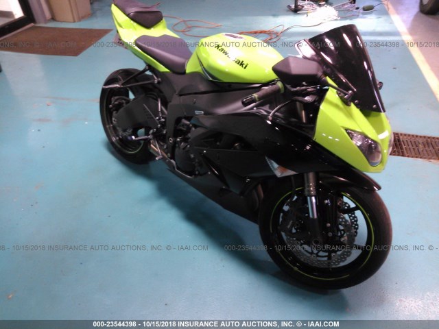 JKAZX4R15BA028745 - 2011 KAWASAKI ZX600 R GREEN photo 1