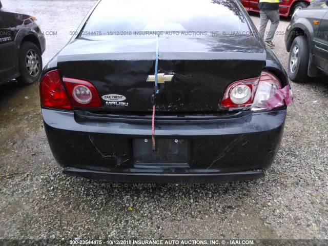 1G1ZA5EU9CF127403 - 2012 CHEVROLET MALIBU LS შავი ფოტო 6