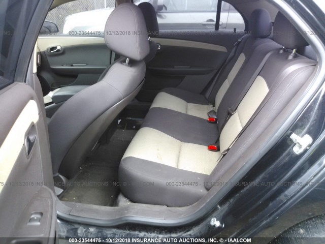 1G1ZA5EU9CF127403 - 2012 CHEVROLET MALIBU LS შავი ფოტო 8
