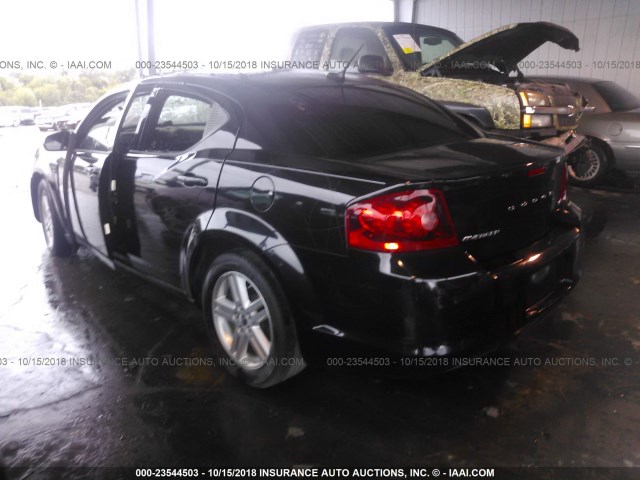 1C3CDZCB4EN229170 - 2014 DODGE AVENGER SXT BLACK photo 3