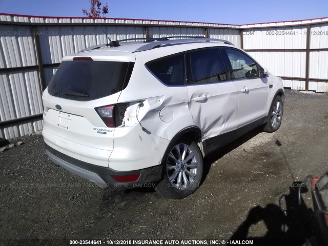 1FMCU9J95JUC62055 - 2018 FORD ESCAPE TITANIUM WHITE photo 4