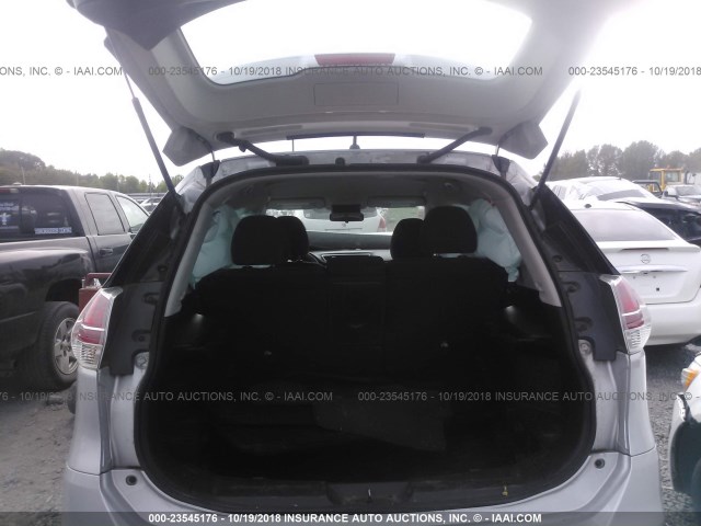 KNMAT2MT5FP511425 - 2015 NISSAN ROGUE S/SL/SV SILVER photo 8