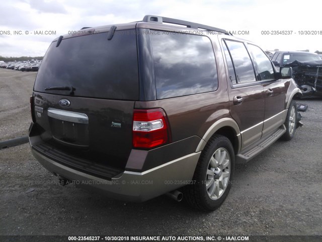 1FMJU1H53BEF20807 - 2011 FORD EXPEDITION XLT/KING RANCH BROWN photo 4