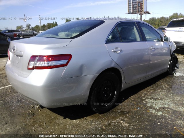 4T1BF3EK5BU166573 - 2011 TOYOTA CAMRY SE/LE/XLE 银色 照片 4
