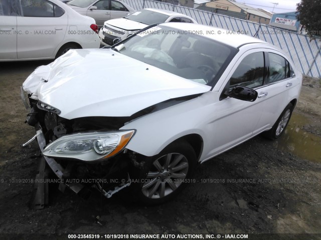 1C3CCBCG1EN183450 - 2014 CHRYSLER 200 LIMITED WHITE photo 2