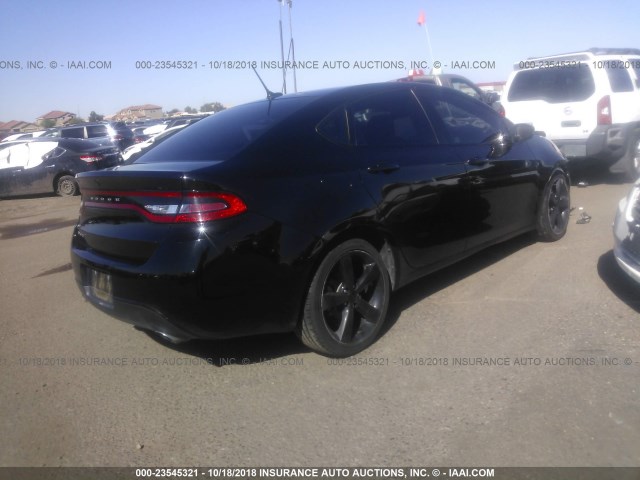 1C3CDFBB1GD635514 - 2016 DODGE DART SXT BLACK photo 4