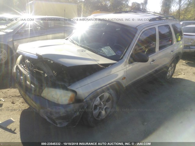 4F2CZ061X4KM16831 - 2004 MAZDA TRIBUTE ES GOLD photo 2