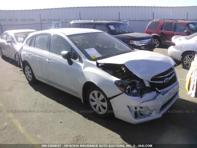 JF1GPAA67GH294386 - 2016 SUBARU IMPREZA WHITE photo 1