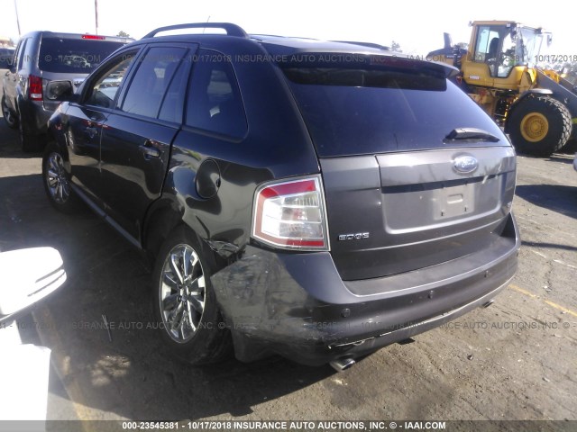 2FMDK39C77BA50487 - 2007 FORD EDGE SEL PLUS GRAY photo 3