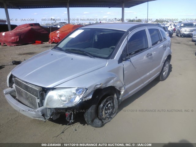 1B3HB28C17D331309 - 2007 DODGE CALIBER SILVER photo 2