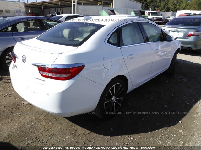 1G4PR5SK9H4100954 - 2017 BUICK VERANO SPORT TOURING WHITE photo 4