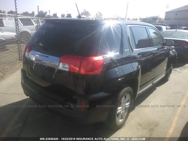 2GKALMEK6G6327103 - 2016 GMC TERRAIN SLE BLACK photo 4