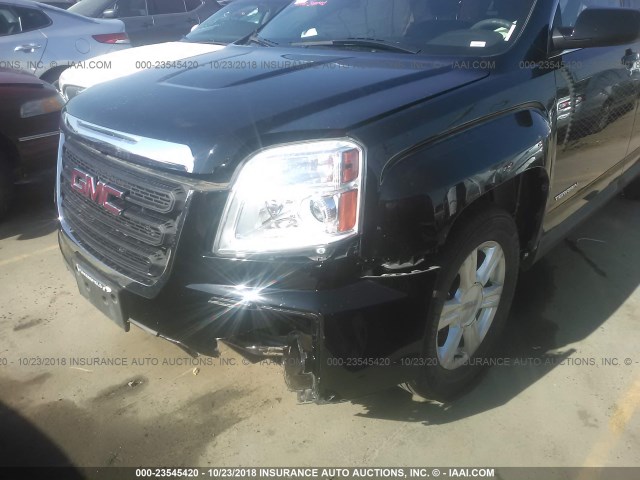 2GKALMEK6G6327103 - 2016 GMC TERRAIN SLE BLACK photo 6