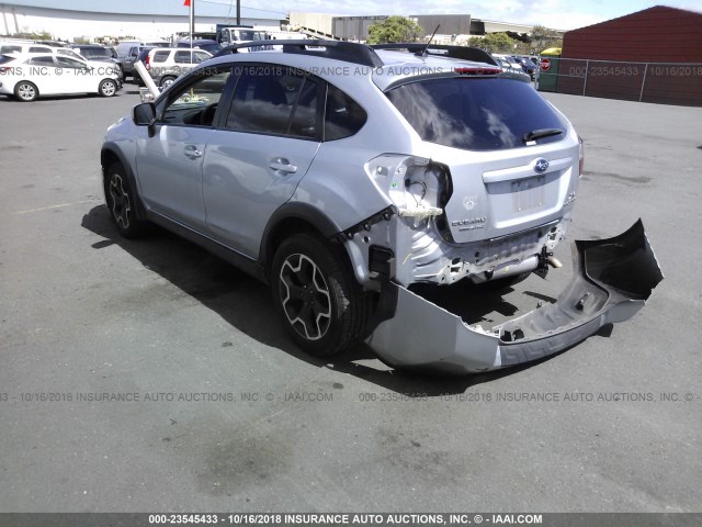 JF2GPACC5D1872777 - 2013 SUBARU XV CROSSTREK 2.0 PREMIUM SILVER photo 3