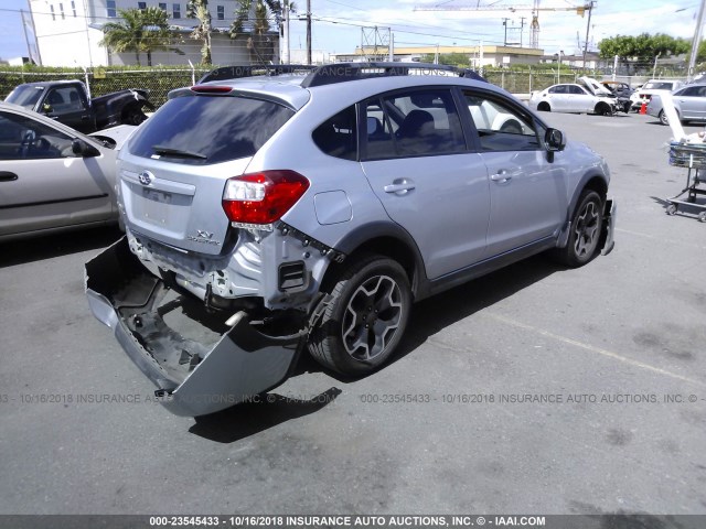 JF2GPACC5D1872777 - 2013 SUBARU XV CROSSTREK 2.0 PREMIUM SILVER photo 4