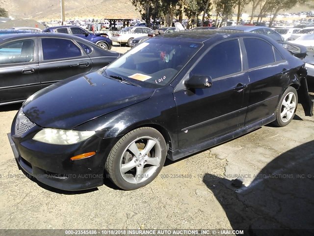 1YVHP80D735M17505 - 2003 MAZDA 6 S BLACK photo 2