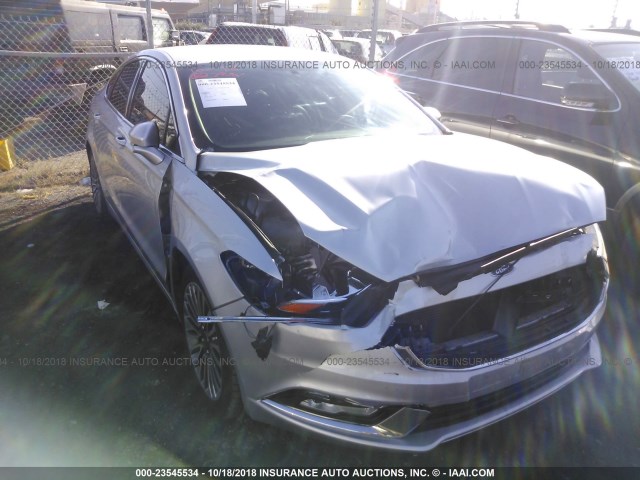 3FA6P0K95HR168168 - 2017 FORD FUSION TITANIUM SILVER photo 1