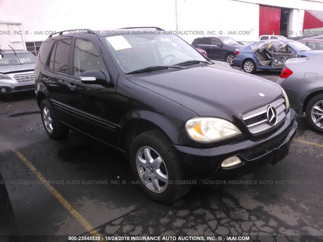 4JGAB57E44A489642 - 2004 MERCEDES-BENZ ML 350 BLACK photo 1