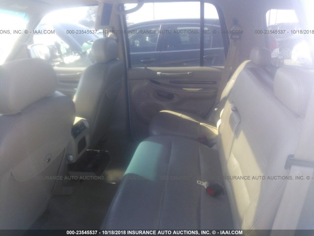 5LMFU28R01LJ09810 - 2001 LINCOLN NAVIGATOR WHITE photo 8