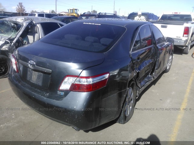 4T1BB46K69U062863 - 2009 TOYOTA CAMRY HYBRID GRAY photo 4