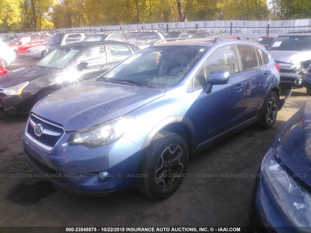 JF2GPACC8E8303057 - 2014 SUBARU XV CROSSTREK 2.0 PREMIUM BLUE photo 2