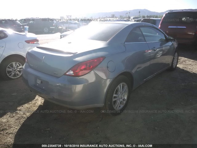 1G2ZH36N674127458 - 2007 PONTIAC G6 GT BLUE photo 4