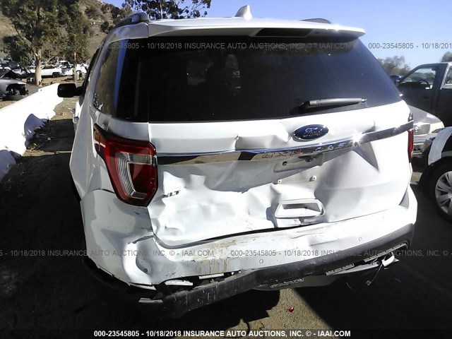 1FM5K7D83GGB18646 - 2016 FORD EXPLORER XLT WHITE photo 6