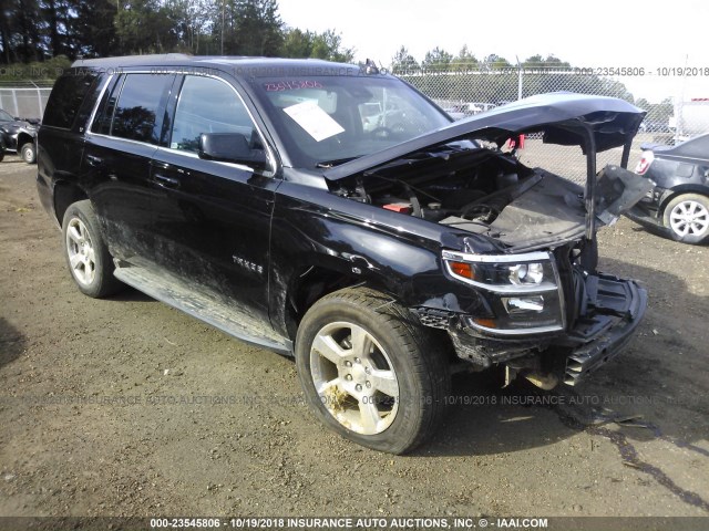 1GNSCBKC3GR417144 - 2016 CHEVROLET TAHOE C1500 LT BLACK photo 1