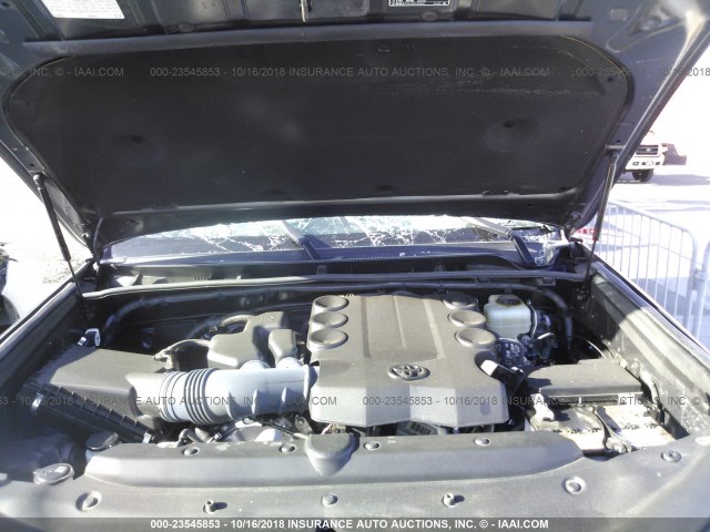 JTEBU5JRXH5418843 - 2017 TOYOTA 4RUNNER SR5 PREM/LTDL/TRAIL/TRD GRAY photo 10