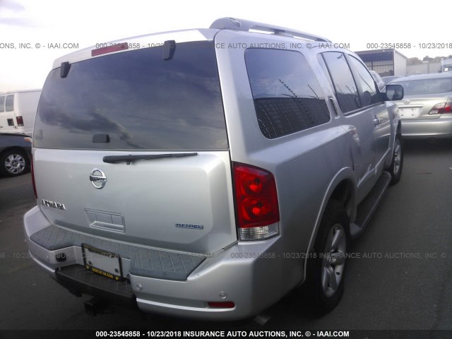 5N1BA0ND5CN601103 - 2012 NISSAN ARMADA SV/SL/PLATINUM SILVER photo 4