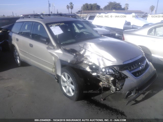 4S4BP61C887340639 - 2008 SUBARU OUTBACK 2.5I GOLD photo 1