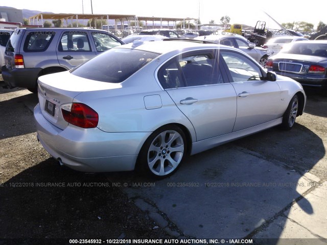 WBAVB73558VH24331 - 2008 BMW 335 SILVER photo 4