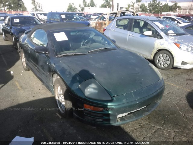 4A3AE55H41E001171 - 2001 MITSUBISHI ECLIPSE SPYDER GT GREEN photo 1