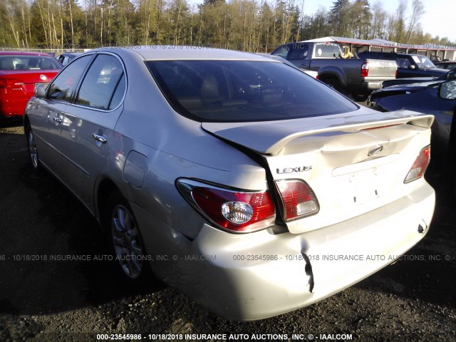 JTHBF30G620043068 - 2002 LEXUS ES 300 GOLD photo 3