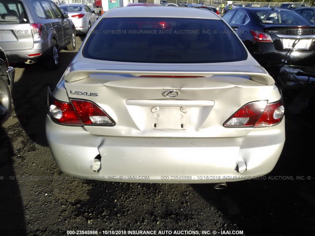 JTHBF30G620043068 - 2002 LEXUS ES 300 GOLD photo 6