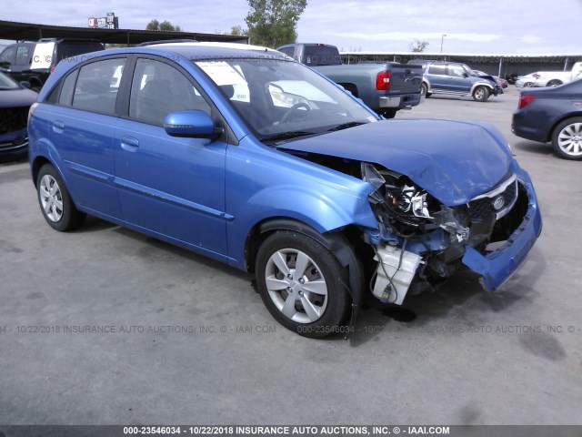 KNADH5A39A6646035 - 2010 KIA RIO LX/SX BLUE photo 1