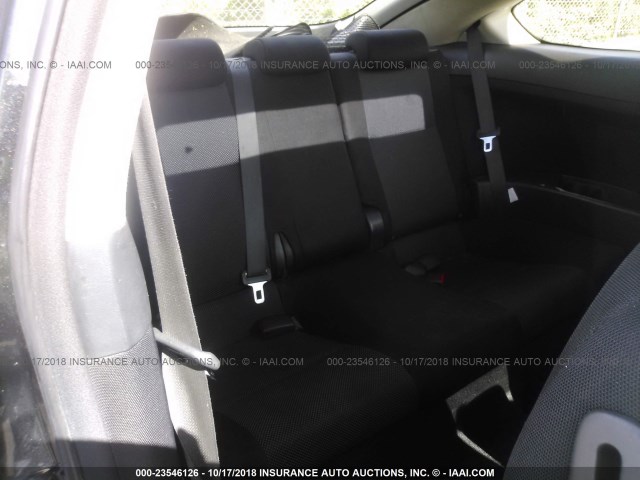 JTKDE167980231593 - 2008 TOYOTA SCION TC შავი ფოტო 8