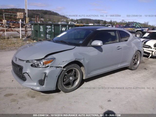 JTKJF5C77E3077360 - 2014 TOYOTA SCION TC 灰色 照片 2