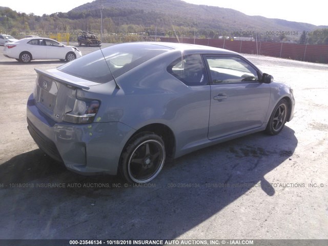 JTKJF5C77E3077360 - 2014 TOYOTA SCION TC 灰色 照片 4