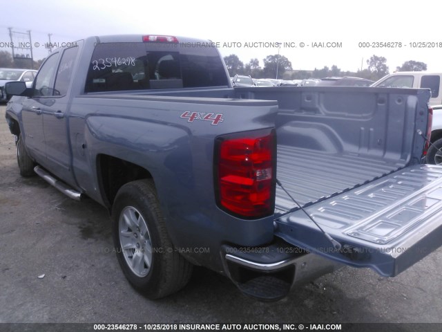 1GCVKREH5FZ383098 - 2015 CHEVROLET SILVERADO K1500 LT BLUE photo 3