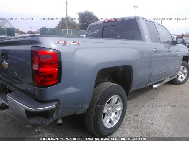 1GCVKREH5FZ383098 - 2015 CHEVROLET SILVERADO K1500 LT BLUE photo 4