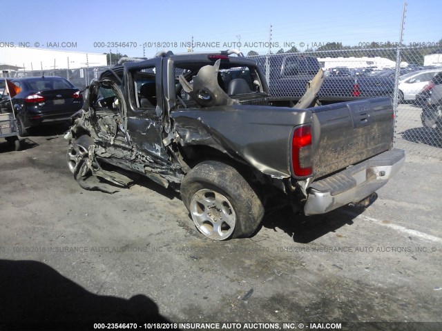 1N6MD27T11C396650 - 2001 NISSAN FRONTIER CREW CAB SC TAN photo 3